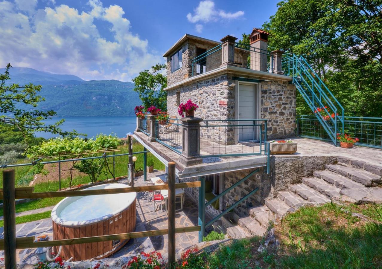La Casetta Nel Bosco - Hot Tube And Sauna Lierna Zewnętrze zdjęcie